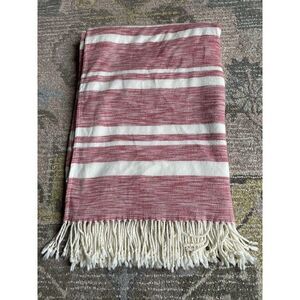 Threshold Blocked Striped Throw Blanket